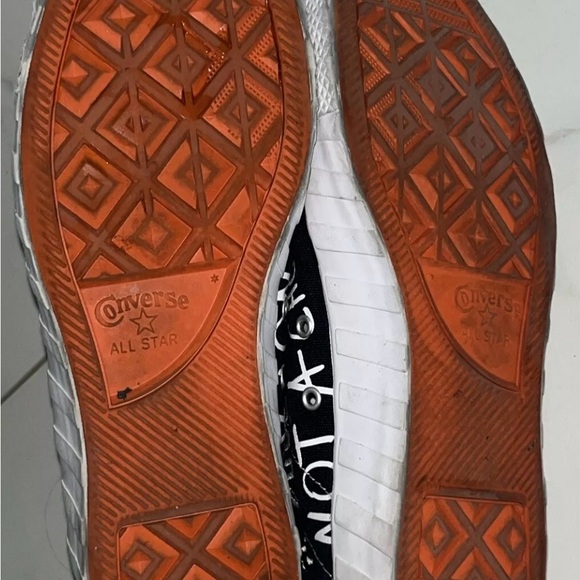 Converse UNT1TL3D High Top “Not A Chuck” Printed Spellout Sneakers Shoes - Picture 8 of 10